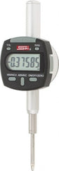 SPI - 0 to 1" Range, 0.00005" Graduation, Electronic Drop Indicator - Flat & Lug Back, Accurate to 0.0002", Inch & Metric System, Digital Display - Exact Tooling