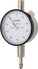 SPI - 1/4" Range, 0-100 Dial Reading, 0.001" Graduation Dial Drop Indicator - 1.61" Dial, 0.1" Range per Revolution, 0.001" Accuracy, Includes NIST Traceability Certification - Exact Tooling