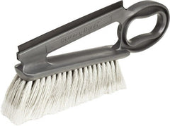 Harper Brush - 14" OAL, Synthetic Counter Brush - 2-1/4" Bristle Length, 8" Long x 1-3/4" Wide Head, Straight Foam Handle, Gray & Red - Exact Tooling