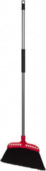 Harper Brush - 16" Wide, Black Polypropylene Bristles, 48" Metal Handle, Angled Broom - Flagged, Water Resistant - Exact Tooling