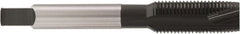 Accupro - 5/16-24, 3 Flute, Oxide Finish, Vanadium High Speed Steel Spiral Point Tap - Plug Chamfer, Right Hand Thread, 2-23/32" OAL, 0.866" Thread Length, 0.318" Shank Diam - Exact Tooling