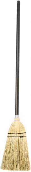 Harper Brush - 39" OAL Corn Blend Bristle Lobby Broom - 28" Long Wood Handle, 10" Bristle Length, 8" Wide - Exact Tooling