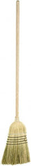 Harper Brush - 55" OAL Corn Blend Bristle Broom - 39" Long Wood Handle, 16" Bristle Length, 12" Wide - Exact Tooling
