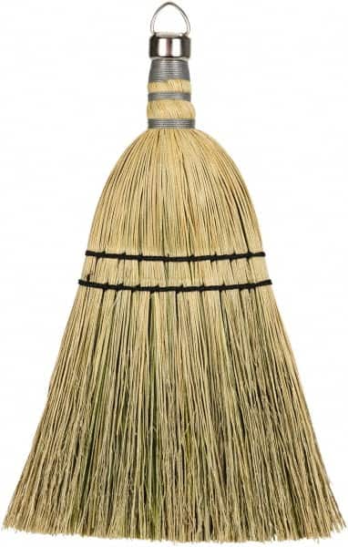 Harper Brush - 12" OAL Corn Blend Bristle Whisk Broom - 10" Bristle Length, 8" Wide - Exact Tooling