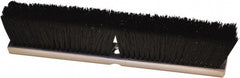 Harper Brush - 24" Medium Duty Synthetic Push Broom - 3" Bristle Length, Wood Block, Threaded Handle Connection, Handle Sold Separately - Exact Tooling