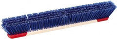 Harper Brush - 24" Rough Surface Synthetic Push Broom - 3" Bristle Length, Wood Block, Bolt-On Handle Connection, Handle Included - Exact Tooling