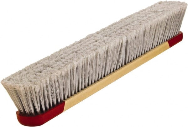 Harper Brush - 24" Smooth Surface Synthetic Push Broom - 3" Bristle Length, Plastic Block, Bolt-On Handle Connection, Handle Included - Exact Tooling