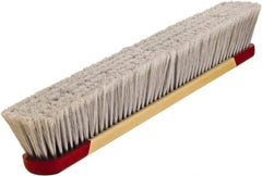 Harper Brush - 24" Smooth Surface Synthetic Push Broom - 3" Bristle Length, Plastic Block, Bolt-On Handle Connection, Handle Included - Exact Tooling