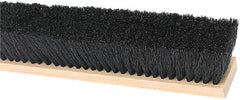 Harper Brush - 36" Medium Duty Tampico Push Broom - 3" Bristle Length, Wood Block, Threaded Handle Connection, Handle Sold Separately - Exact Tooling