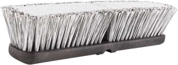 Harper Brush - 18" OAL, Vehicle Wash Brush - Black Flagged Plastic Bristles, 2-1/4" Trim Length - Exact Tooling
