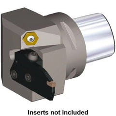 Kennametal - System Size PSC40, Right Hand Cut, 33mm Max Depth of Cut, 20.5mm Max Width of Cut, Modular Cutoff Cutting Unit Head - Beyond Evolution Blades Insert Style, 1.299" Head Length, 0.807" Center to Cutting Edge, Series Beyond Evolution - Exact Tooling