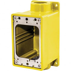 Hubbell Wiring Device-Kellems - Electrical Outlet Boxes & Switch Boxes Enclosure Type: Device Box Enclosure Shape: Rectangle - Exact Tooling