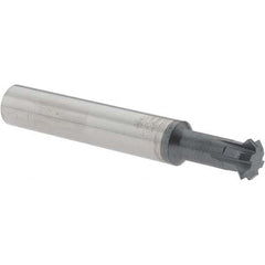 Accupro - 3/8° 3/8" Cut Diam, 1/8" Cut Width, 3/8" Shank, Solid Carbide Double-Angle Cutter - Exact Tooling