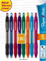 Paper Mate - 1mm Ball Point Retractable Ball Point Pen - Assorted Colors - Exact Tooling