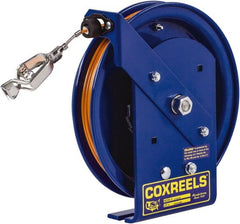 CoxReels - 5/32 Inch x 35 Ft. Stranded Cable Grounding Reel - Spring Driven Reel, Galvanized Steel Cable - Exact Tooling