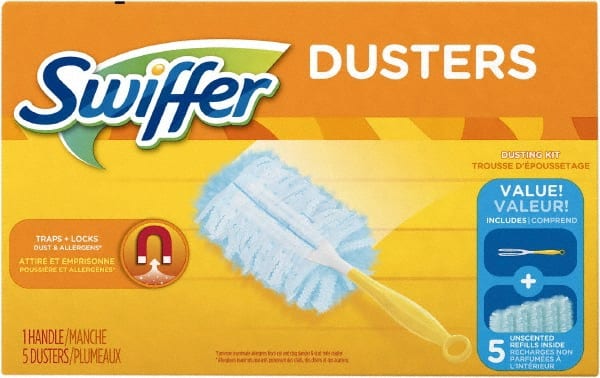 Swiffer - 6" Long Fiber Duster - 13" OAL, Light Blue - Exact Tooling