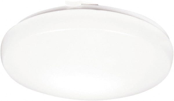Lithonia Lighting - 16 Watt, 1,100 Lumen, Stem Mounted, LED Lamp Wraparound Light Fixture - 121 Volt, White - Exact Tooling