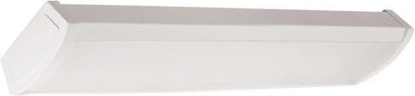Lithonia Lighting - 4' Long, 40 Watt, 2,380 Lumen, Stem Mounted, LED Lamp Wraparound Light Fixture - 122 Volt, White - Exact Tooling