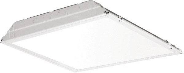 Lithonia Lighting - 0 Lamps, 39.6 Watts, 2' x 2', LED Lamp Troffer - 120/277 Volt, Dimmable, Acrylic Diffuser, Steel Troffer - Exact Tooling