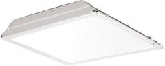 Lithonia Lighting - 0 Lamps, 39.6 Watts, 2' x 2', LED Lamp Troffer - 120/277 Volt, Dimmable, Acrylic Diffuser, Steel Troffer - Exact Tooling