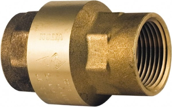 BONOMI - 2" Brass Check Valve - Spring Check, NPT, 400 WOG - Exact Tooling