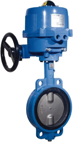 BONOMI - Actuated Butterfly Valves; Pipe Size: 2-1/2 (Inch); Actuator Type: Electric ; Style: Wafer ; Material: Cast Iron ; WOG Rating (psi): 200 ; Seat Material: EDPM - Exact Tooling