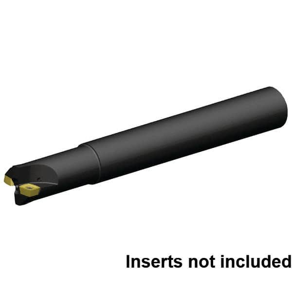 Kennametal - 1-1/4" Cut Diam, 2.5mm Max Depth, 1-1/4" Shank Diam, Cylindrical Shank Indexable High-Feed End Mill - Screw Holding Method, XD..120508 Insert, 7792VXD12 Toolholder, Through Coolant - Exact Tooling