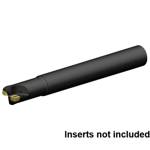 Kennametal - 25mm Cut Diam, 1.5mm Max Depth, 25mm Shank Diam, Cylindrical Shank Indexable High-Feed End Mill - Screw Holding Method, XD..0904..R Insert, 7792VXD09 Toolholder, Through Coolant - Exact Tooling