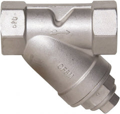 Value Collection - 3/8" Pipe, Female NPT Ends, 316 Stainless Steel Y-Strainer - 800 psi WOG Rating, 150 psi WSP Rating - Exact Tooling