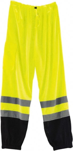 Ergodyne - Size L/XL Polyester High-Visibility Pants - Drawstring Closure, 1 Pocket, 40" to 46" Waist, 31.5" Inseam, Lime, Hazardous Protection 0 - Exact Tooling