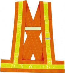Ergodyne - Size M/L High Visibility Orange Solid Breakaway Vest - ANSI 107, Hook & Loop Closure, 1 Pocket, Polyester - Exact Tooling