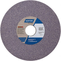 Norton - 7" Diam x 1-1/4" Hole x 1/4" Thick, K Hardness, 80 Grit Surface Grinding Wheel - Aluminum Oxide, Type 1, Medium Grade, Vitrified Bond - Exact Tooling