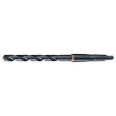 31/64 RHS / RHC HSS 118 Degree Radial Point General Purpose Taper Shank Drill - Steam Oxide - Exact Tooling