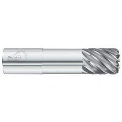 5/8 Dia. x 4 Overall Length 4-Flute .090 C/R Solid Carbide SE End Mill-Round Shank-Center Cut-Uncoated - Exact Tooling