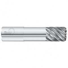 5/8 Dia. x 4 Overall Length 4-Flute .090 C/R Solid Carbide SE End Mill-Round Shank-Center Cut-Uncoated - Exact Tooling