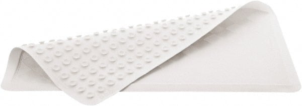 Rubbermaid - 36" Long x 18" Wide, Rubber Plumbed Wash Station Bath Tub Mat - White Matting - Exact Tooling