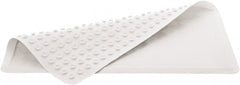 Rubbermaid - 36" Long x 18" Wide, Rubber Plumbed Wash Station Bath Tub Mat - White Matting - Exact Tooling
