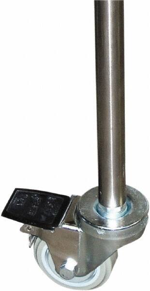 Proline - Workbench & Workstation Caster Set - 4" Deep, Use with Proline ELH Series - Exact Tooling