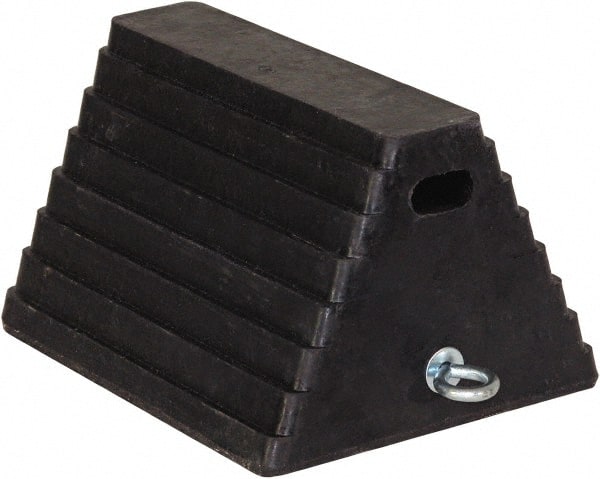 Buyers Products - 10" Wide x 6" High x 8" Deep, Rubber Wheel Chock - Exact Tooling