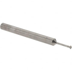 Accupro - 1/16° 1/16" Cut Diam, 0.031" Cut Width, 1/8" Shank, Solid Carbide Double-Angle Cutter - Exact Tooling