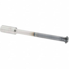 Accupro - 5/16° 5/16" Cut Diam, 1/8" Cut Width, 5/16" Shank, Solid Carbide Double-Angle Cutter - Exact Tooling