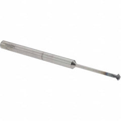 Accupro - 3/32° 3/32" Cut Diam, 0.047" Cut Width, 1/8" Shank, Solid Carbide Double-Angle Cutter - Exact Tooling