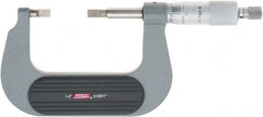 SPI - 1" to 2" Mechanical Painted Blade Micrometer - 0.0002" Accuracy, 0.03" Blade Thickness, Ratchet Stop Thimble - Exact Tooling