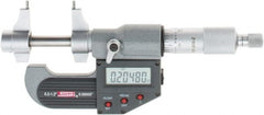 SPI - 0.2 to 1.2" Range, 0.00005" Resolution, Ratchet Stop Thimble, Electronic Inside & Tubular Micrometer - Exact Tooling