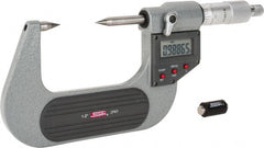 SPI - 1 to 2 Inch, Ratchet Stop, Electronic Point Micrometer - Accurate up to 0.0002 Inch, 30° Point Angle - Exact Tooling