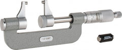 SPI - 1 to 2" Range, 0.001" Graduation, Mechanical Outside Micrometer - Ratchet Stop Thimble, Accurate to 0.00025" - Exact Tooling