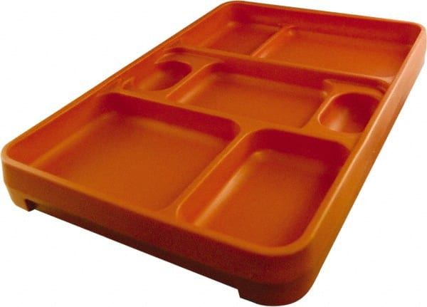 Made in USA - 14-1/4" Long x 9-1/2" Wide x 1-3/4" Deep Tray - Polypropylene - Exact Tooling