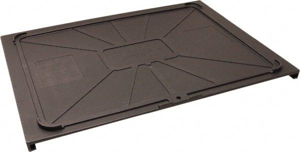 Made in USA - 17-1/2" Wide x 1" High, Gray Bin Cover - Use with Barracuda Box - Exact Tooling