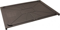 Made in USA - 17-1/2" Wide x 1" High, Gray Bin Cover - Use with Barracuda Box - Exact Tooling