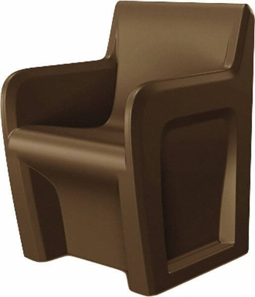 Made in USA - Brown Polyethylene Guest Chair - 24" Wide x 33" High - Exact Tooling